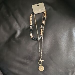 Gold and Black Necklace by Premier Designs